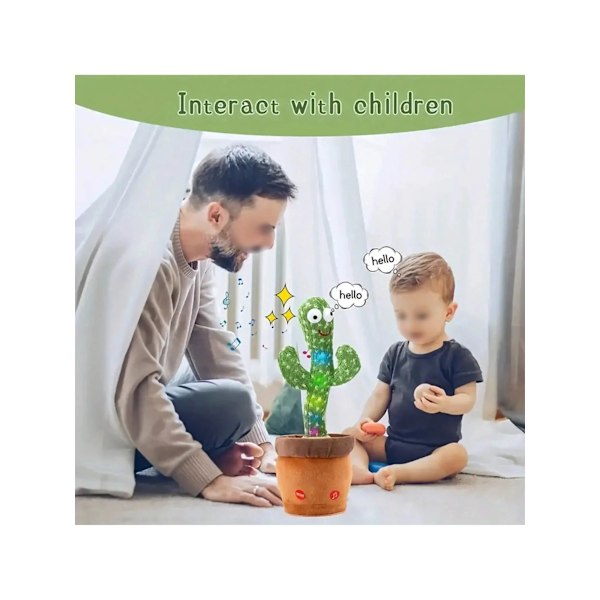 1 bitar Dans Talking Kaktus Leksaker För Baby