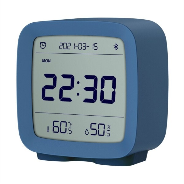Smart Bluetooth Digital alarm klokke med flere alarmer med temperatur og fuktighet display