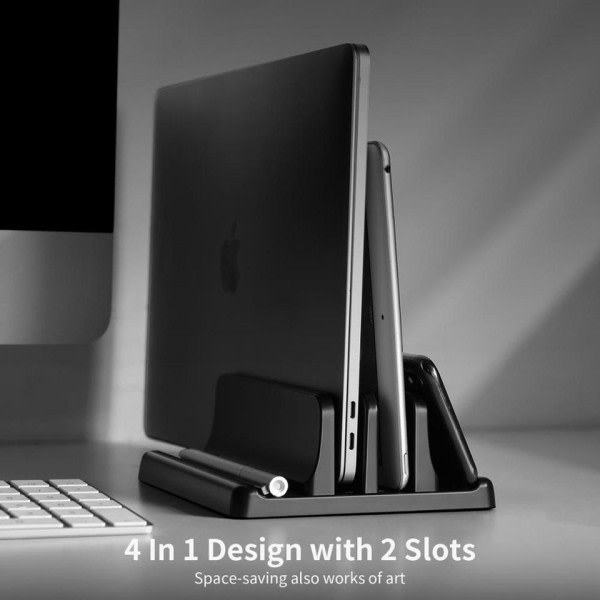 Plast Lodret Laptop Stativ Holder Justerbar Desktop Notebook Dock computer stander