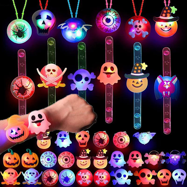 20 pieces Glowing Halloween Armbånd Ringer