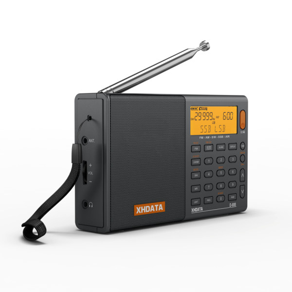 Bærbar Digital Radio FM Stereo/SW/MW/LW SSB AIR RDS Radio Høyttaler med LCD Display Alarm Klokke Radio