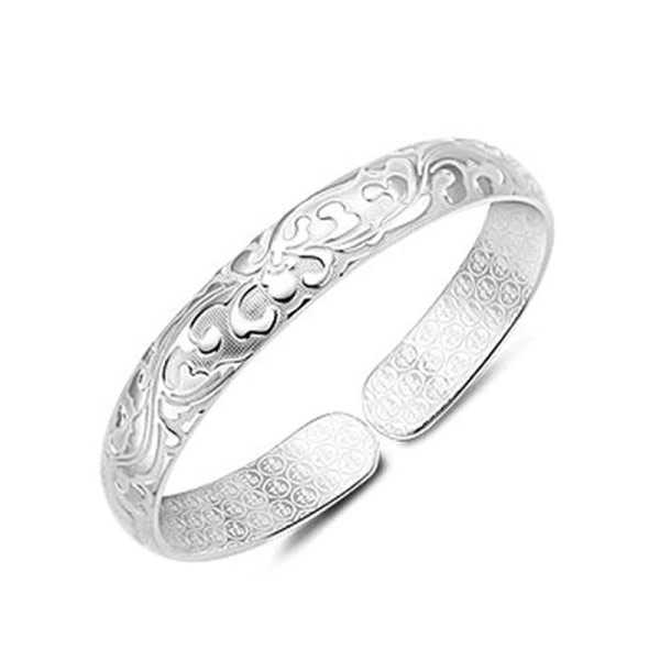 Silver färg  manschett armband och armband för kvinnor mode elegant fest armband