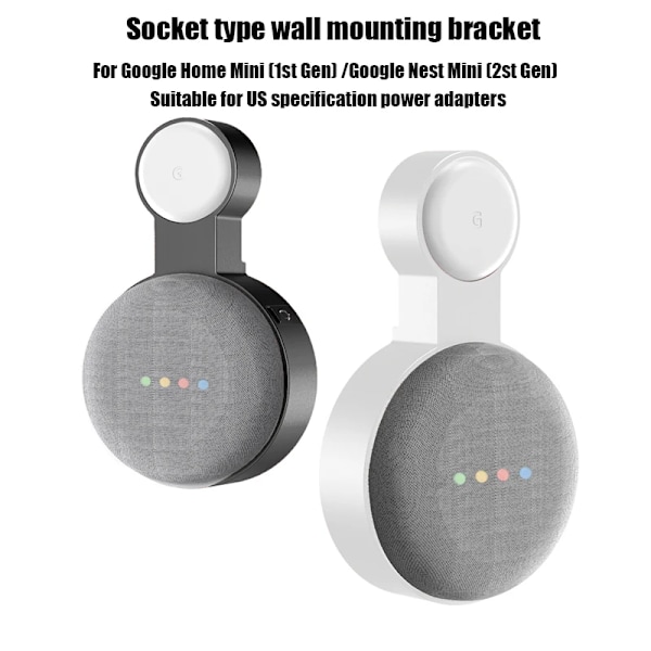 Mini (1st Gen)/Nest Mini (2nd Gen) audio wall mount lagring fäste