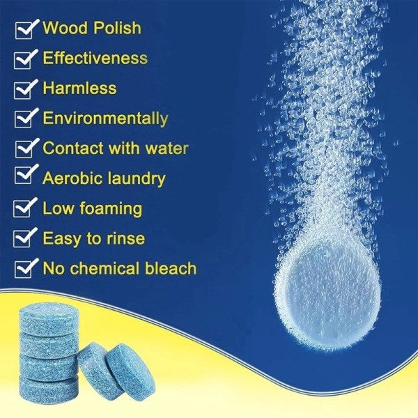 Solid Cleaner Auto Tuulilasi Cleaner Pore Tabletti Auto Pyyhin Lasi Kiinteä puhdistus tiiviste tabletit pesuaine