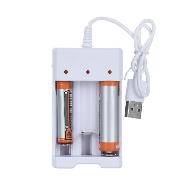 Universal 1 Slot Batteri USB lader Adapter LED Smart Lading for Oppladbare Batterier Li-ion 18650 26650 14500 lader