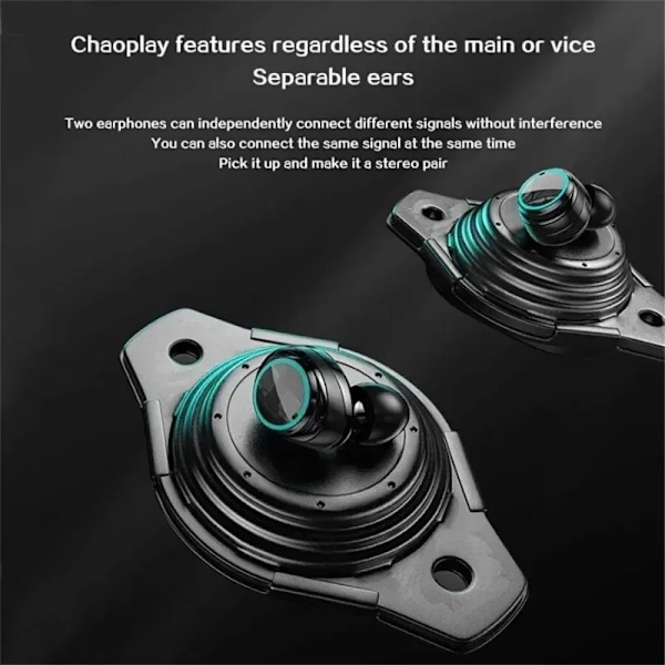 Bluetooth Touch Control Støj Reduktion Stereo Øretelefoner