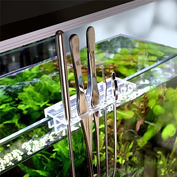 Akvarium Sax Verktyg Fisk Tank Pink Växter Våg Sax Gräs Rostfritt Rengöring Verktyg