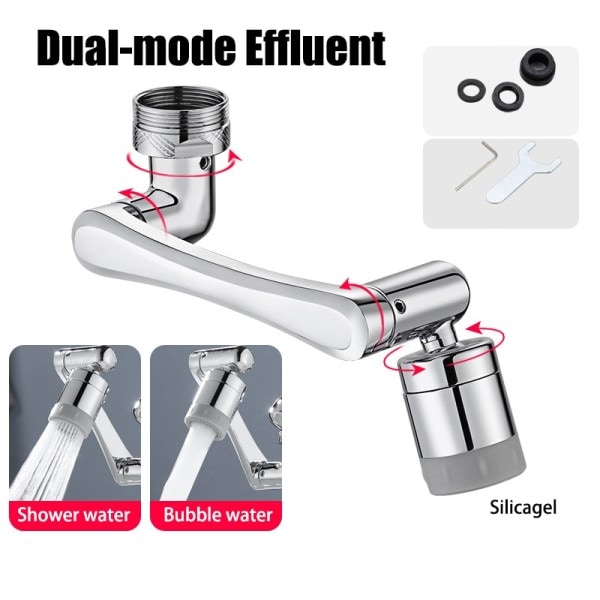 Rostfritt stål Universal 1080 °Swivel Robotic Arm Swivel Förlängning Kran Luftare