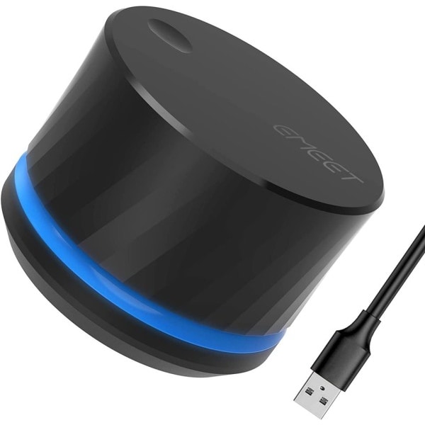 USB Volym Kontroll Vred EMEET USB Multimedia Kontrollreglage Vred med Ettklicks Mute Function och Musik Switching Multimedia Control