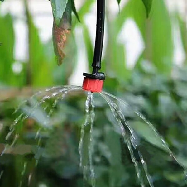 Rød Automatisk Have Dripper Mikro Dryp Irrigation