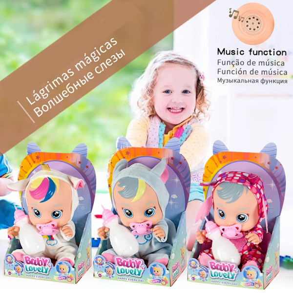 8 tum  tårar bebisar Multiple the doll magic Doll överraskning presenter för pojkar och flickor Söt Tearful Reborn Doll