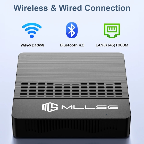 Mini PC M2 Air Intel Gemini Lake N4000 Windows 11 6GB RAM 128GB ROM Dual-Band WiFi Bluetooth USB Mini Computer