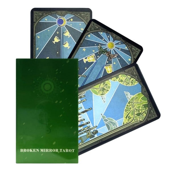 Ødelagt speil Tarot spådom kort samling blits kort spill bord leker