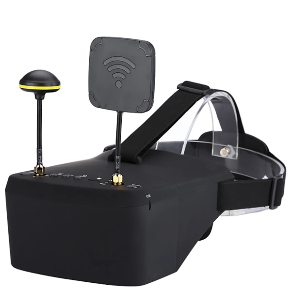 5 Tommer  Video Headset HD DVR Diversity FPV Goggles Med batteri