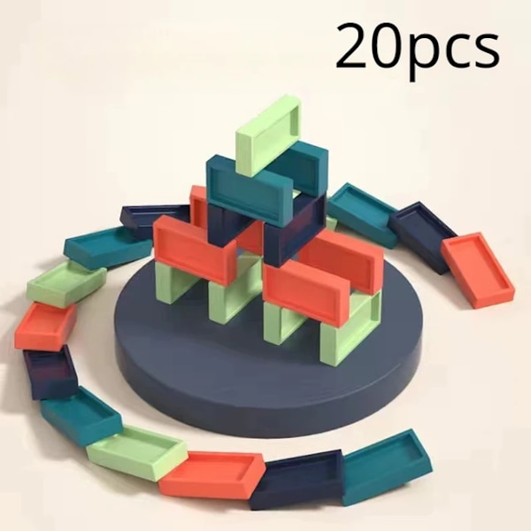 Automatisk Lægtende Domino Tog Elektrisk Bil Brick Blocks Kits