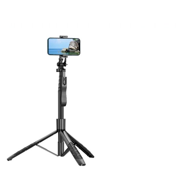 Trådløs Selfie Stick Stativ Stativ Foldbar Monopod  Med Bluetooth Lukker