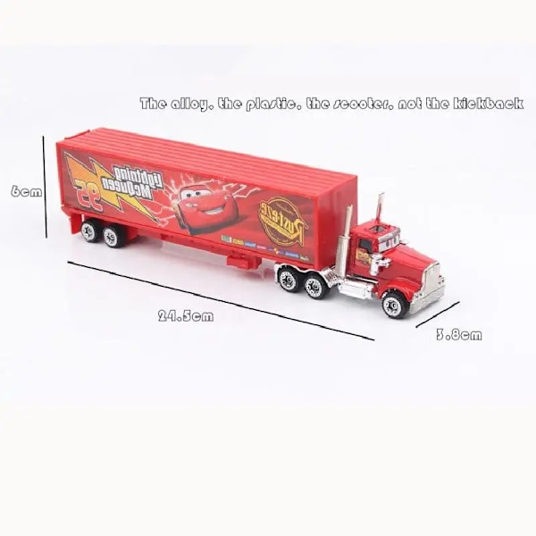 6-7 stykker/Set Disney Pixar Bil 3 Lightning Mcqueen Onkel Lastbil Bil Modell Leker