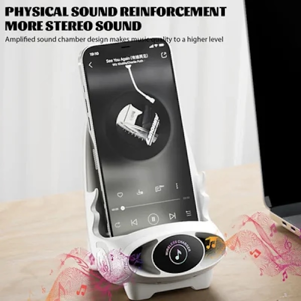 Trådløs lader stativ bærbar mini stol universal 15W stol holder lader telefon lade holder