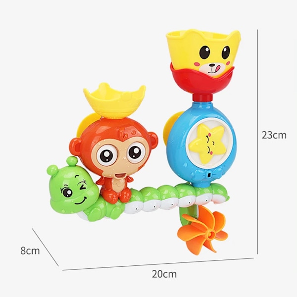 Baby bad vann spill barn bad ape caterpilla badekar dusj leketøy