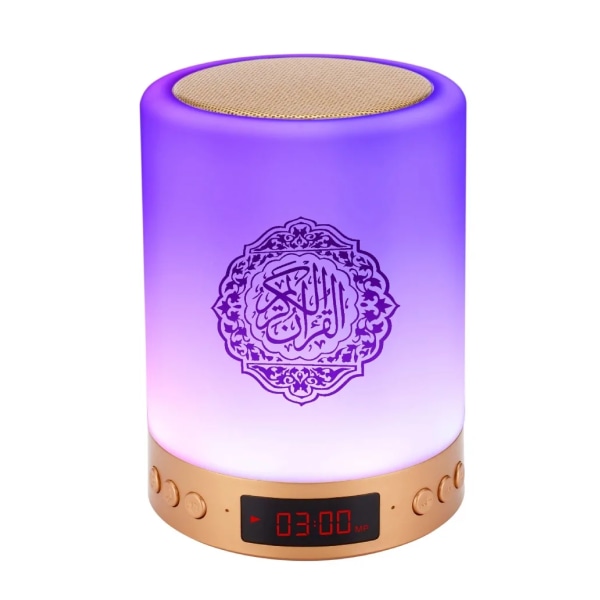 Islamisk Koran Högtalare Natt ljus mp3  APP kontroll Coran Spelare Koranen lampa med 16G minne kort veilleuse coranique