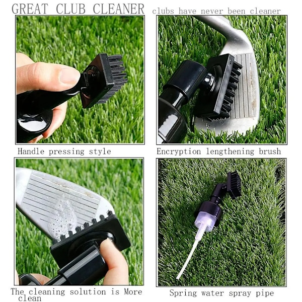 Golf Clubs Rengöring Borste Portabel Golf Club Groove Brush