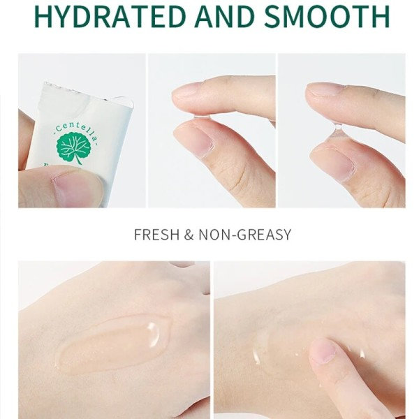 10 stykker Centella Fugtgivende Sovende Maske Dyb Hydraterende Nærende Reparationer Efter Sol Eksponering