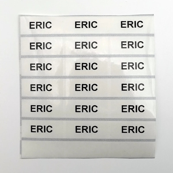 120 bitar Transparent Anpassat Namn Klistermärken