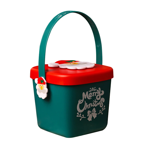 Jul godis låda present tårta kram hink efterrätt plast förpackning lådor jul mellanmål äpple gåva box