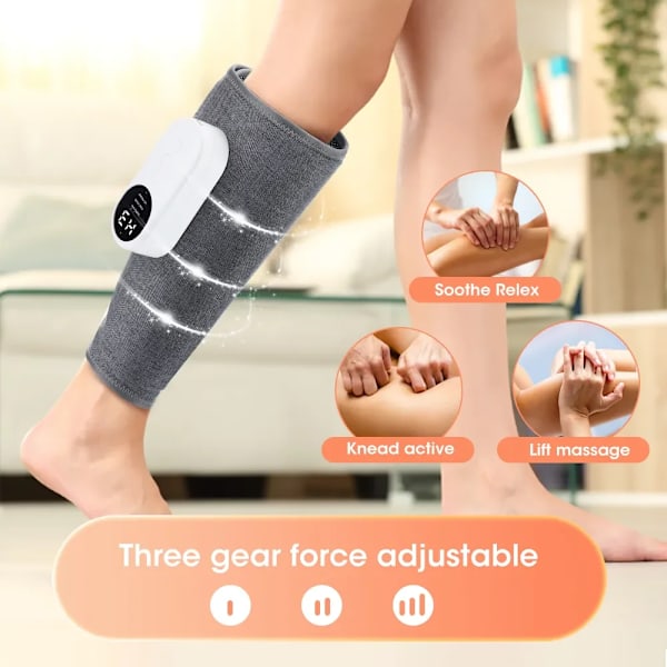 2 stykker Ben Massager 360° Luft Pressure Calv Massager  Maskin Husstand Massage Enhed Varm Kompress Slap af Ben Muskler