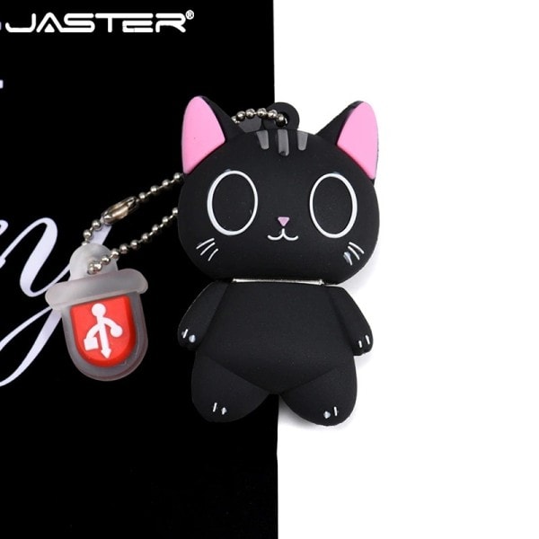 Sød flashdrev  memory stick 128GB sort Tegnefilm Hei kitty  gadget