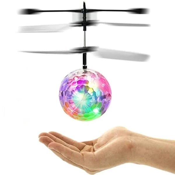 Flyvende bold legetøj farverigt drone skinner LED drone flyvende bold helikopter lys bold induktion drone