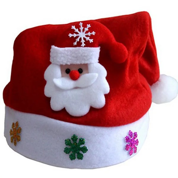 Jul Hatt Jul Snögubbe Hjortar Jultomte Grid Jul dekoration