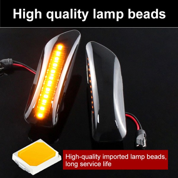 Keltainen LED sivu merkki vilkku kääntö signaali valo Volvo XC90 S80 XC70 V70 S60 2001-2009 30722641 3072264