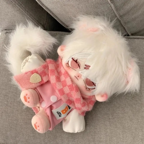 Monster Pink Peach Plushie Söt Plysch Doll Stuffed Klänning Up Cospslay Anime Toy Figur Xmas presents