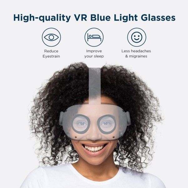 Oculus Quest 2 VR Eyeglass Anti-Blue Lens Rame Quick Demontera Clip Lens Protection