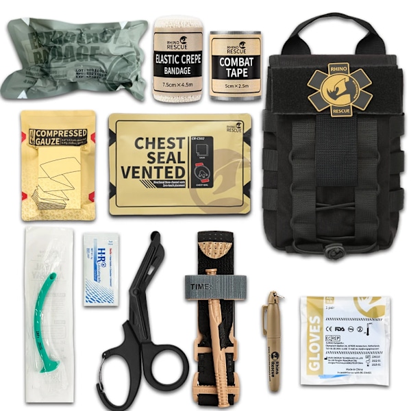 Rescue Tactical Trauma Kit First Aid Kit Molle Pouch Kit Bag