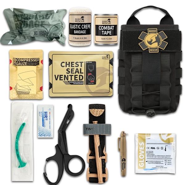 Rescue Tactical Trauma Kit FirstAid Kit Molle Pouch Kit Bag