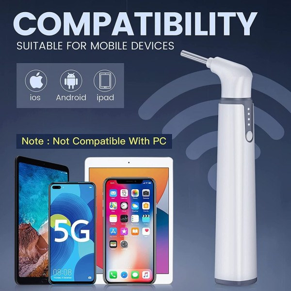 WIFI Digitaalinen Otoskooppi Korva Kamera 3.9mm Korva Puhdistus Tarkastus Kamera Korva Vaha Poistotyökalut IPhone Androidille