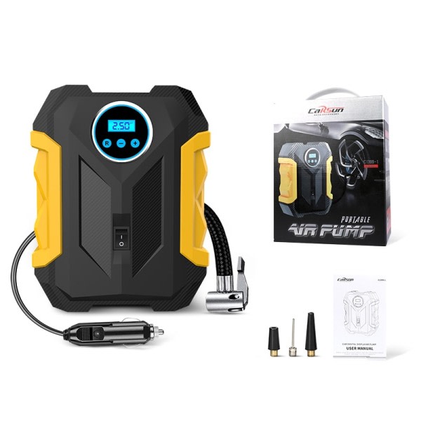 Bærbar Bil Luft Kompressor Digital Dekk Inflasjon Pumpe LED Lampe Dekk Kompresjon Pumpe Kompressor