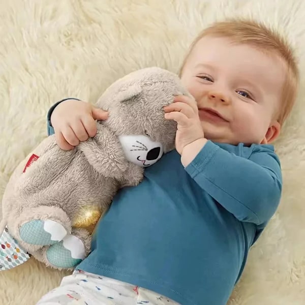 Schlummerotter Sömn Plysch Leksak Litt Lamm Andning Schlummer Utter Plusch Sömn Musik Lätta Plysch leksaker