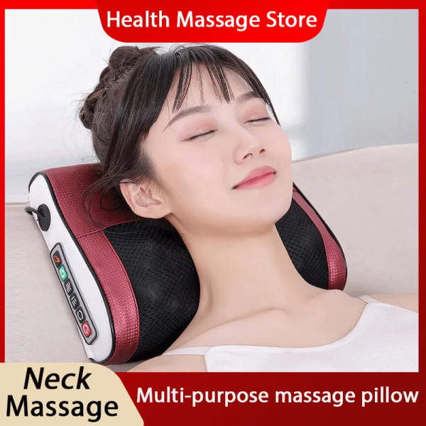 Nakke massasje elektrisk massasje pute multifunksjonell massasje pute enhet nakke helse massasje
