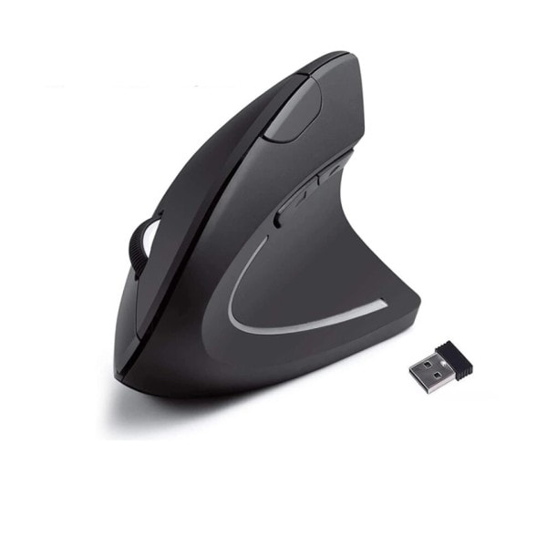 Vertikal mus Ergonomisk 2,4GHz Trådlös Optisk Möss 3 Justerbara  6 knappar för bärbar dator PC dator skrivbord