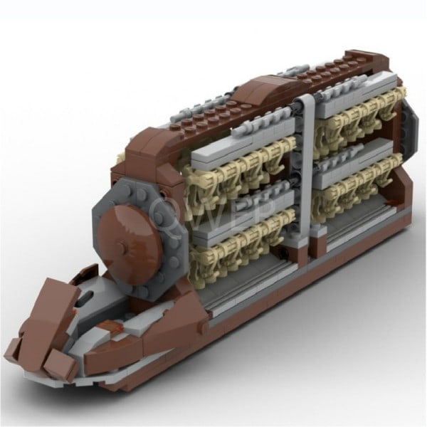 Buildmoc Space Serie Slag Transport Slagskib Droid Platoon Angreb Håndværk
