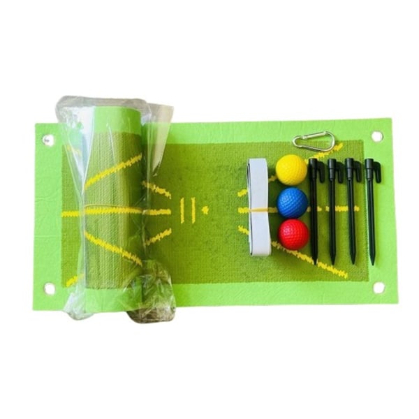 50x25cm Golf treningsmatte for bane sving deteksjon batting bane retning analyse pad sving bane øving merking puter