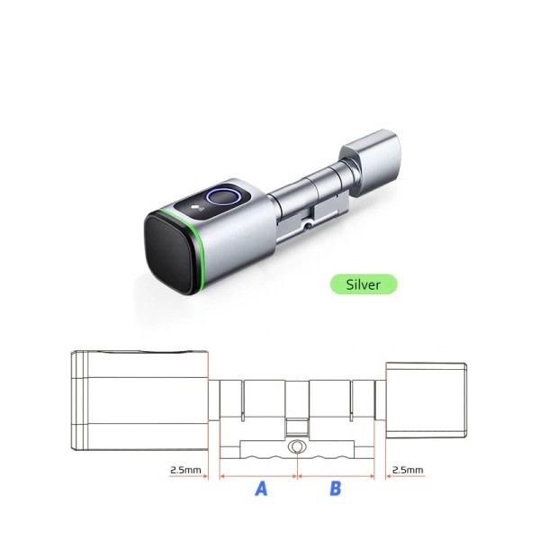 Smart Electronic Dør Lås med DIY Cylinder Core Fingerprint APP nøgler IC Card Lås op