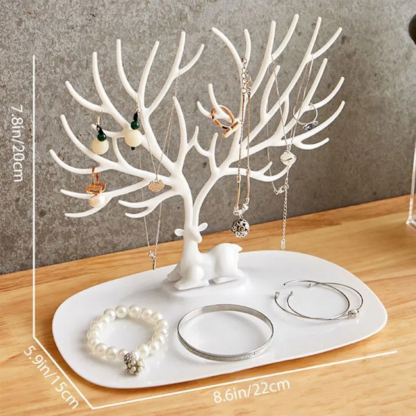 Creative horn smycken display ställ örhängen halsband hängande ställ