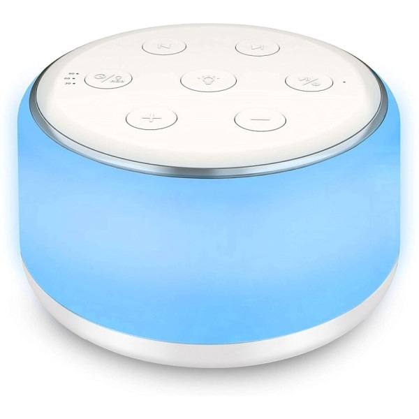 Vit Noise Machine Desktop Sleep Ljud Machine for Baby Sleep Soother Night Lights