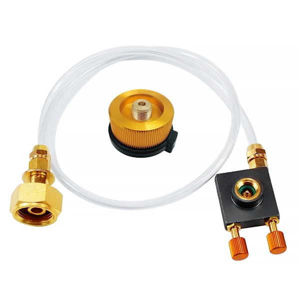 Utendørs camping gass komfyr propan påfylling adapter gass flat sylinder tank kobling