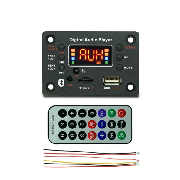 Trådløs Bluetooth 5.0 MP3 WMA Dekoder Board Bil Audio USB TF FM Radio Modul