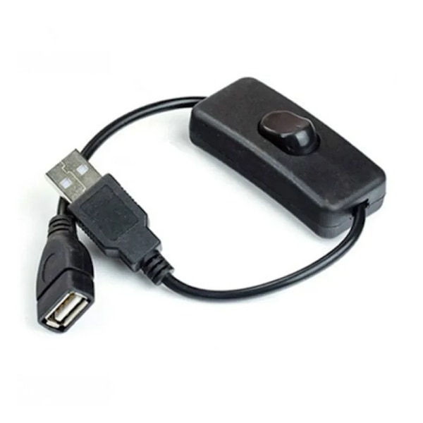 28cm USB kabel med strömbrytare PÅ/OFF kabel förlängning växling för USB lampa USB fläkt strömförsörjning linje hållbar